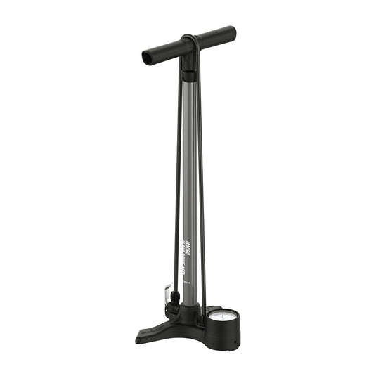 Lezyne Macro Floor Drive Floor Pump, Dual Valve Head, 220psi, Grey