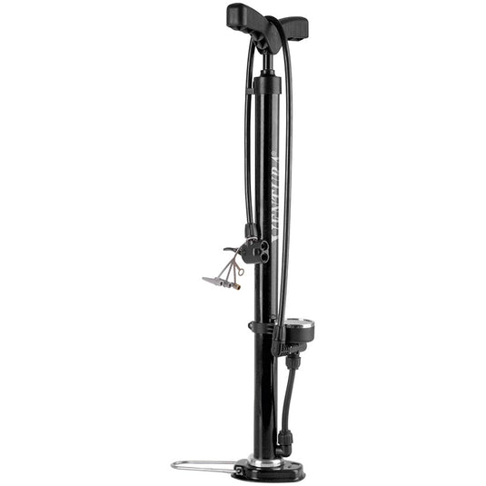 Ventura 8/116 Floor Pump Dual Valve Head, 160psi, Black