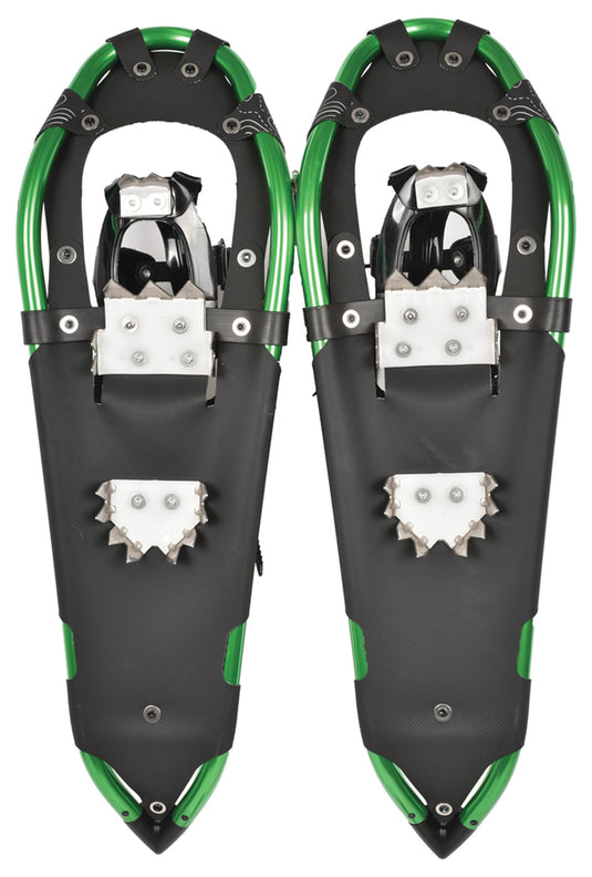 Crescent Moon Gold 9 All-terrain Snowshoes Sawtooth 27 Snowshoes Green Snowshoes
