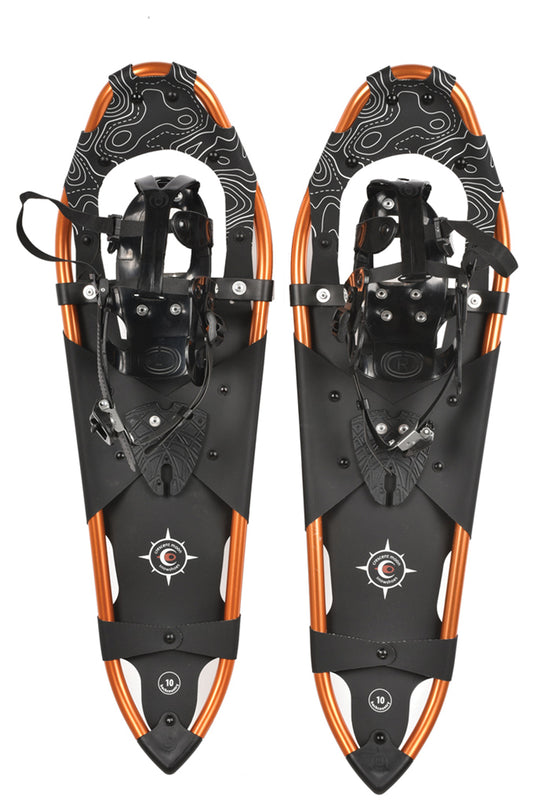 Crescent Moon Gold 10 Men's Backcountry Snowshoes: Big Sky 32 - Orange