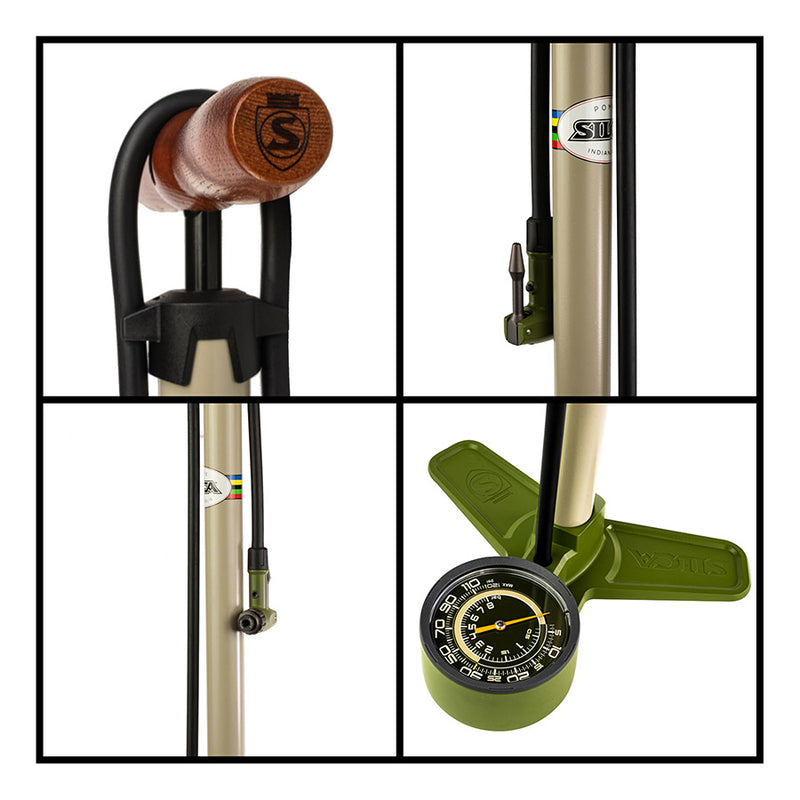 Load image into Gallery viewer, Silca Terra Floor Pump 120psi, Green
