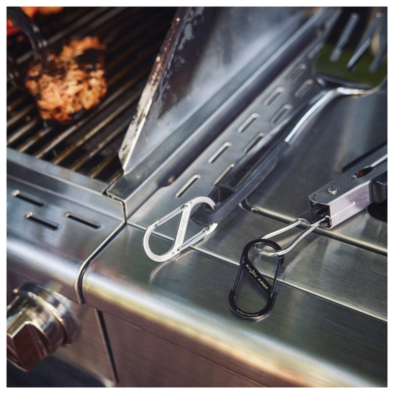 Load image into Gallery viewer, Nite Ize S-biner #3 - 3 Pack - Black/st: Secure and Versatile Keychain Clips
