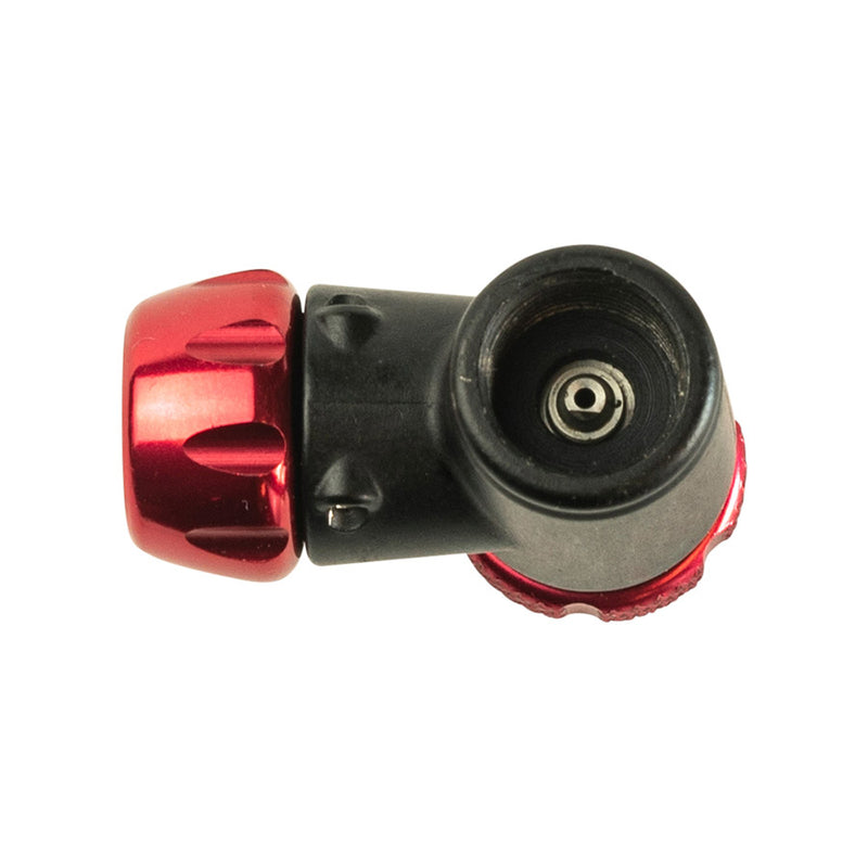 Load image into Gallery viewer, Silca Eolo IV CO2 Inflator Threaded, Presta, Schrader, Black Red
