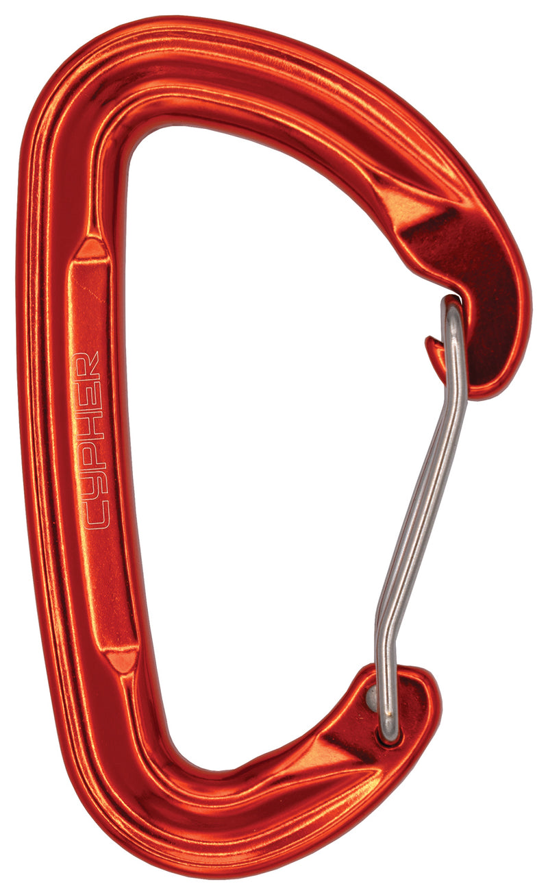 Load image into Gallery viewer, Light Up Your Adventures with Cypher Firefly II Orange Wire Carabiners
