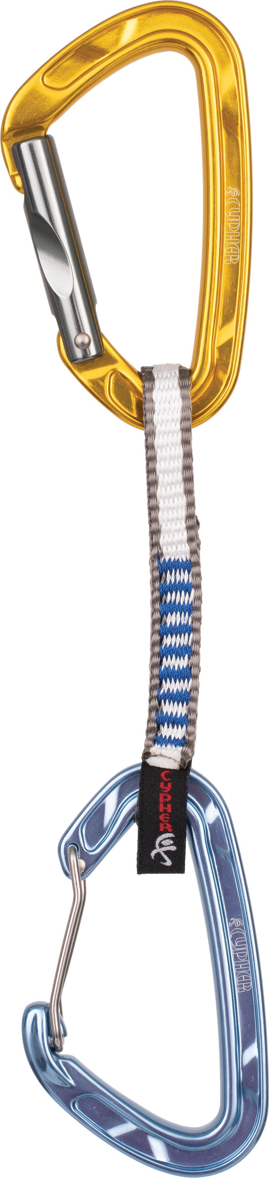 Premium Cypher Echo Mix 11cm Quickdraws with Durable QD Carabiners