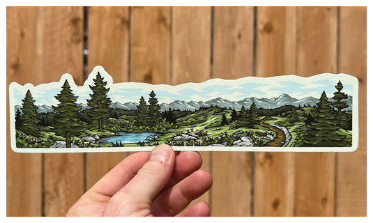 Nature's Beauty: Mountain Paradise Sticker Art Wrap