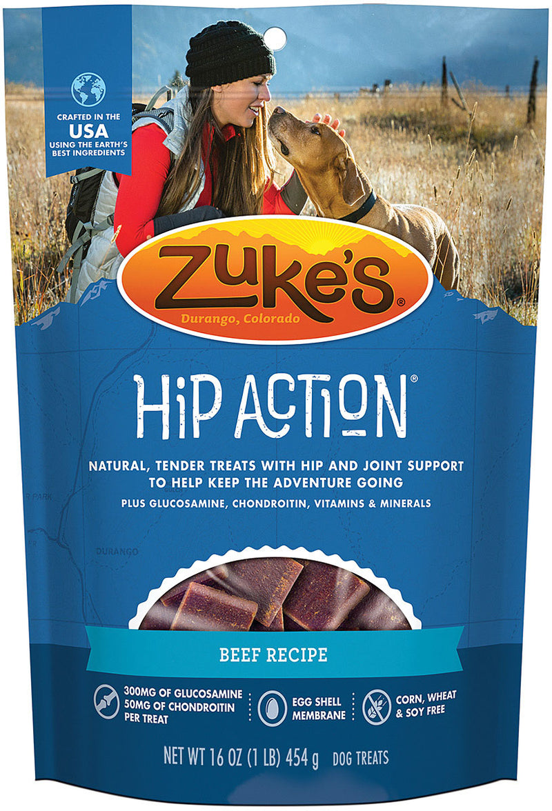 Load image into Gallery viewer, Zuke's Hip Action Beef Morsels: Nutritious 16 Oz Dog Treats for Healthy Hips
