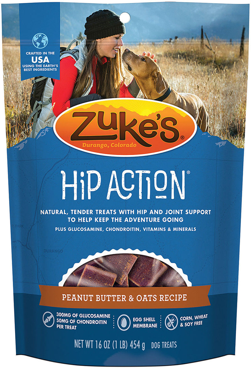 Load image into Gallery viewer, Zuke's Hip Action Peanut Butter Morsels - 16 oz Dog Treats
