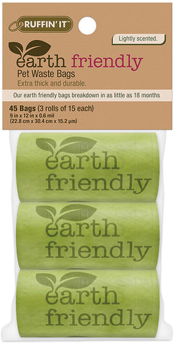 Ruffin' It Earth Friendly Waste Bags 8pk + Dog First Aid & Care Bundle