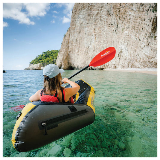 Aqua-bound Manta Ray Fiberglass 2pc 230: Lightweight and Durable Paddle for Smooth Kayaking