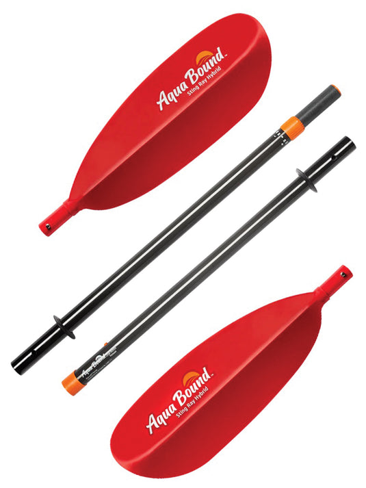 Aqua-bound Stingray Hybrid Posi-lock 240: Ultimate Performance Paddle for Kayaking