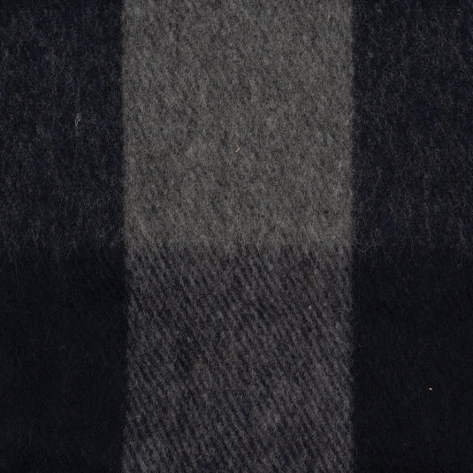 Peregrine Wool 55 Blanket and Pillow Set - Plaid Blue Design for Cozy Bedding