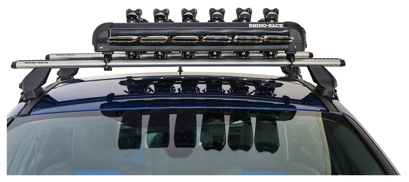 Load image into Gallery viewer, Rhino Rack Ski Arm - 6 Pair Universal Black: Secure and Stylish Ski Storage Solution
