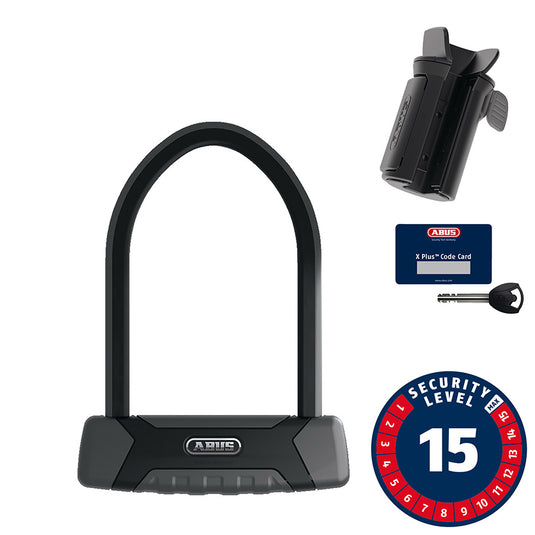 Abus Granit XPlus 540 U-Lock, Key, 13mm, 16.0cm x 23.0cm, 6.3" x 9", SH B, Black