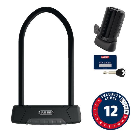 Abus Granit Plus 470 U-Lock Key, 12mm, 15.0cm x 30.0cm, 5.9" x 11.8", SH B, Black