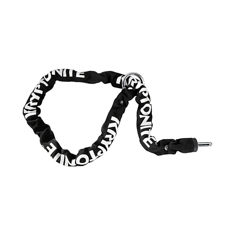 Load image into Gallery viewer, Kryptonite Ring Wheel Lock w/ Plug-In Chain 5.5mm 120cm Chain Black
