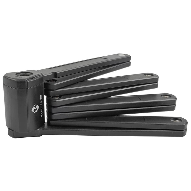 Load image into Gallery viewer, M-Wave F 1240/8 Folding Lock, Key, 124cm, 8mm, Black
