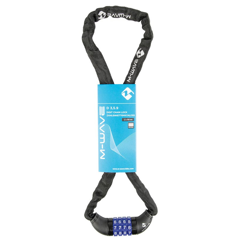Load image into Gallery viewer, M-Wave D 35.9 Chain Chain Lock, Combination, 3.5mm, 90cm, Black
