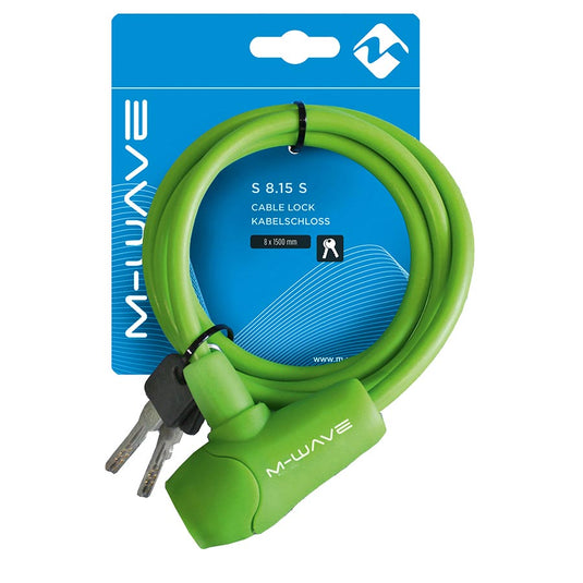 M-Wave S 8.15 S Cable lock Key, 8mm, 8x1500mm, Green