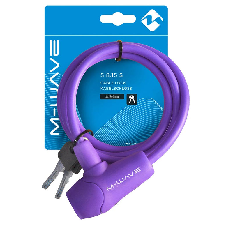 Load image into Gallery viewer, M-Wave S 8.15 S Cable lock Key, 8mm, 8x1500mm, Purple
