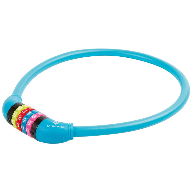 Load image into Gallery viewer, M-Wave DS 12.6 Cable lock Combination, 12mm, 12x650mm, Blue
