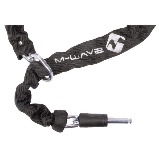 M-Wave Ringchain XL Chain Lock, Key, 5.5mm, 100cm, Black