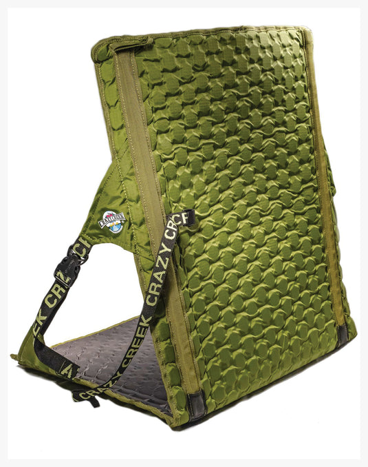 Crazy Creek Hex 2.0 Longback Olive/Slate Camping Chair: Comfort and Durability for Outdoor Adventures
