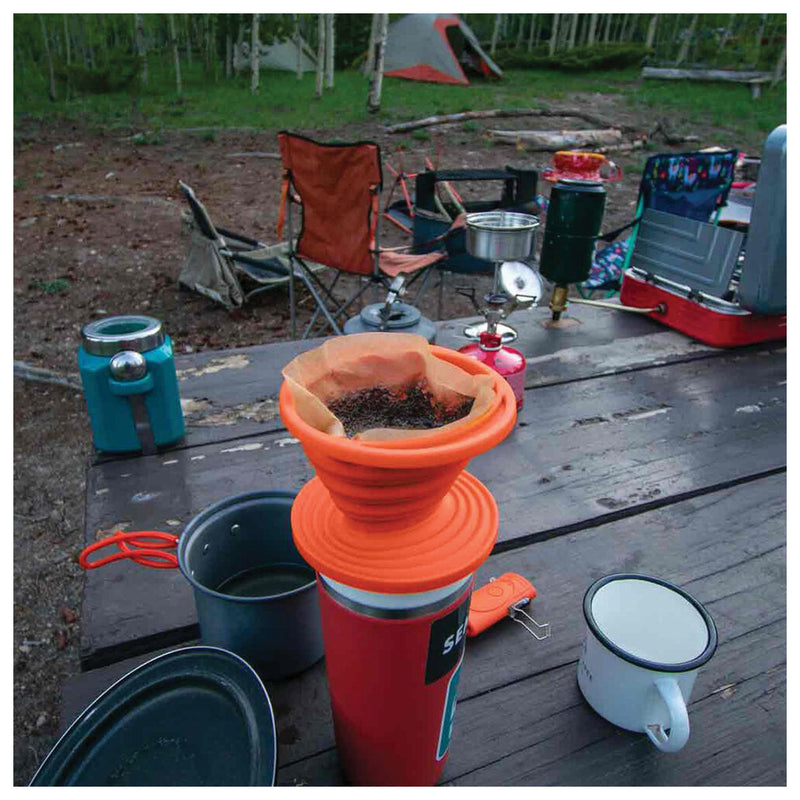 Load image into Gallery viewer, UST Flexware Coffee Drip Orange - Portable and Convenient Coffee Brewing Solution
