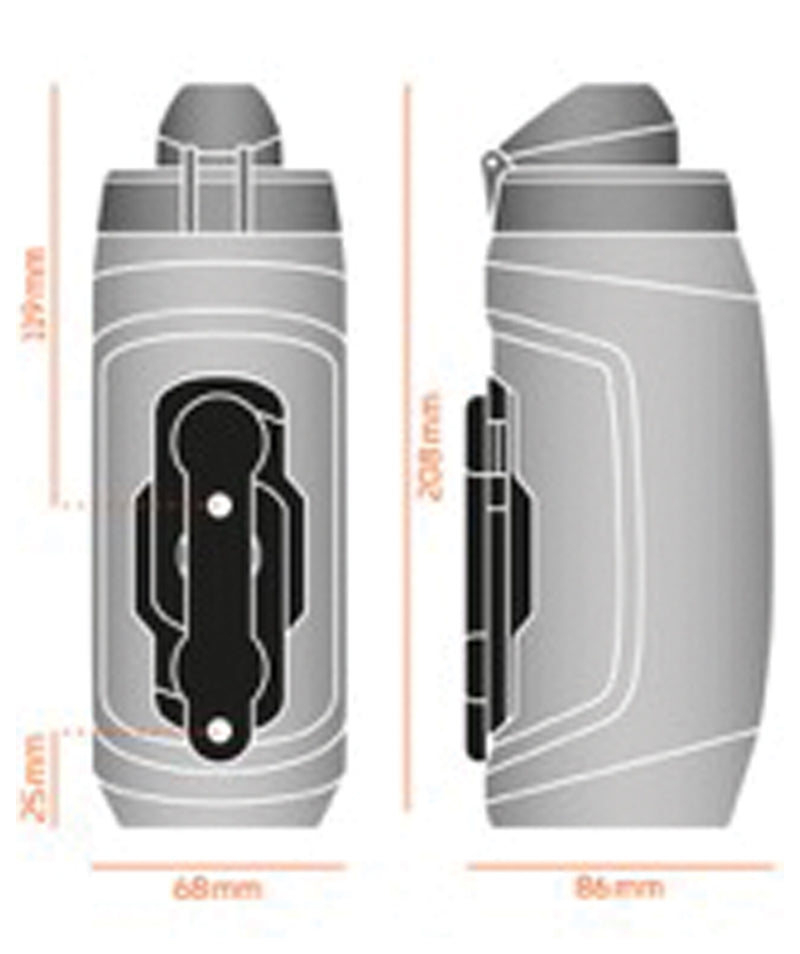 Load image into Gallery viewer, Fidlock TWIST Water Bottle Cage Set - Bike Base Mount, Bolt-On, 590ml, Clear
