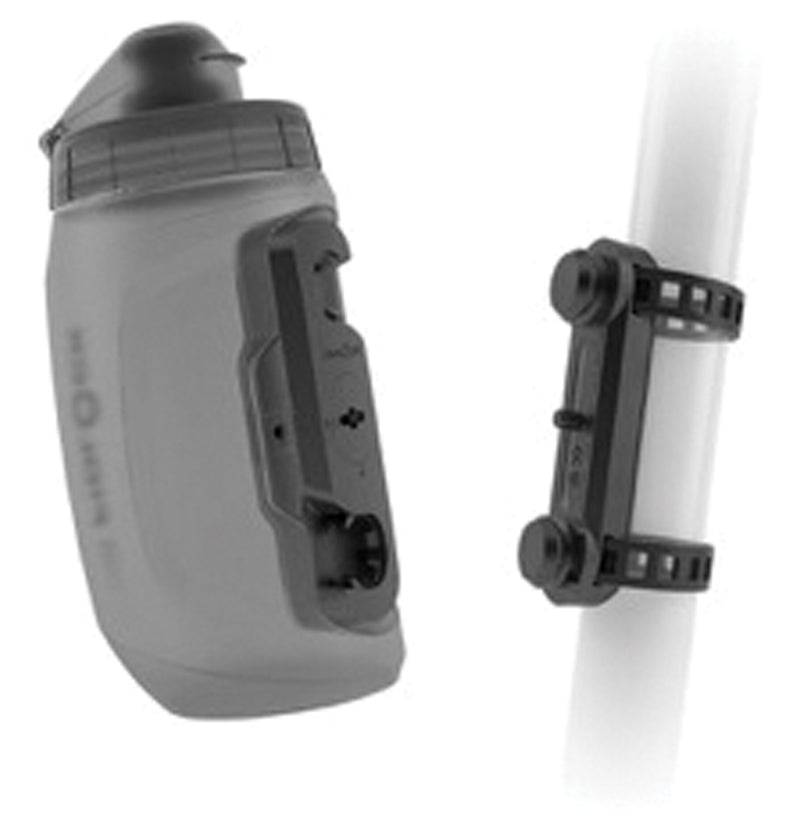 Load image into Gallery viewer, Fidlock TWIST Deluxe Water Bottle Cage Set - Universal Base Mount, Strap On, 450ml, Smoke
