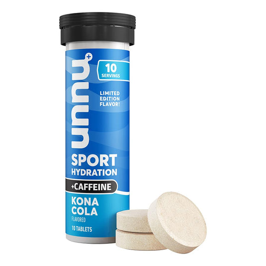 Nuun Sport + Caffeine Drink Mix, Kona Cola, Box of 8, 10 servings, 8pcs