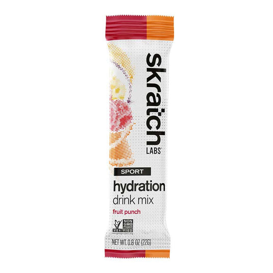Skratch Labs Sport Hydration Drink Mix, Fruit Punch, Individual Packs, 20 servings, 20pcs