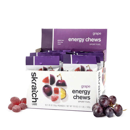Skratch Labs Sport Energy Chews, Grape, 10pcs