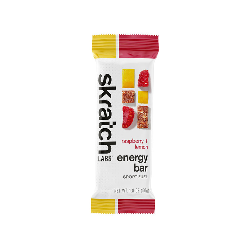 Load image into Gallery viewer, Skratch Labs Energy Bar Sport Fuel - Raspberries and Lemon, Box of 12

