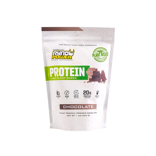 Ryno Power Plant-Based Protein, Drink Mix, Chocolate, Pouch, 10 servings