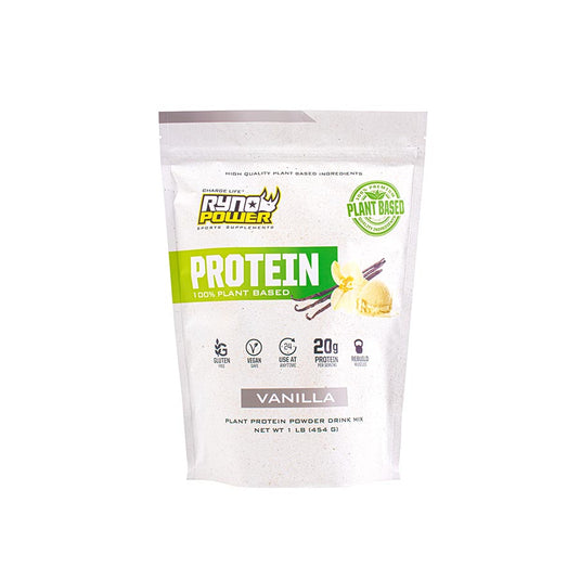 Ryno Power Plant-Based Protein, Drink Mix, Vanilla, Pouch, 10 servings
