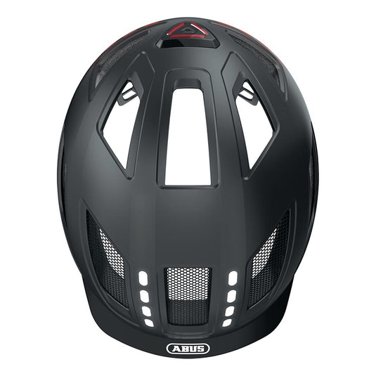 Abus Hyban 2.0 LED Helmet L, 56 - 61cm, Signal Black