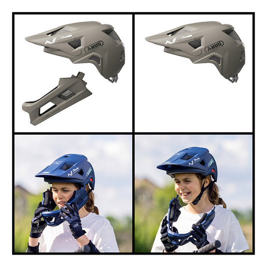 Abus YouDrop FF Helmet S 48 - 55cm, Dust Grey