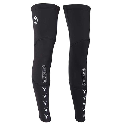 Proviz REFLECT360 Leg Warmers, Black/Reflect, L, Pair