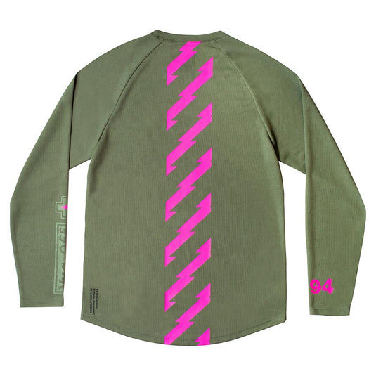 Muc-Off Riders LS Jersey Long Sleeves, Men, Green, M