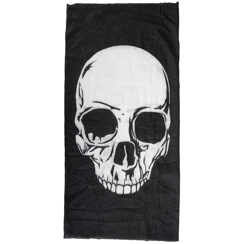 Load image into Gallery viewer, M-Wave Seamless Bandana Black/White Skull
