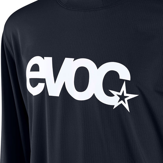 EVOC Kids Jersey Youth Jersey, Long Sleeve, Black, JS