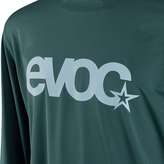 EVOC Kids Jersey Youth Jersey, Long Sleeve, Green, JL