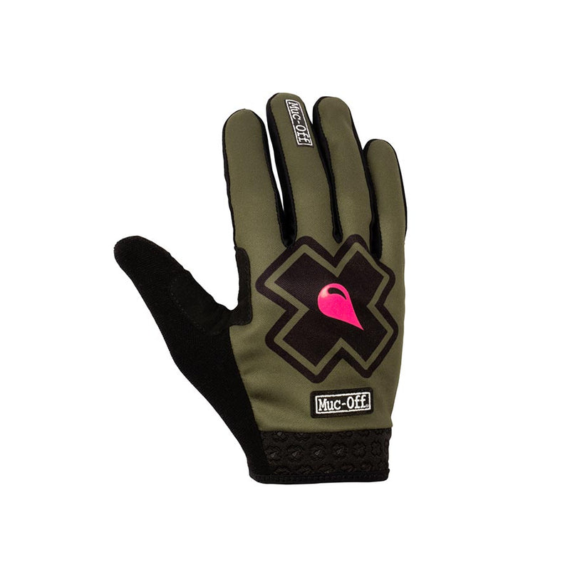 Load image into Gallery viewer, Muc-Off MTB Ride Gloves Full Finger Gloves, Green, S, Pair
