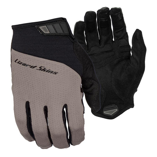 Lizard Skins Monitor Traverse, Full Finger Gloves, Titanium Grey, XS, Pair