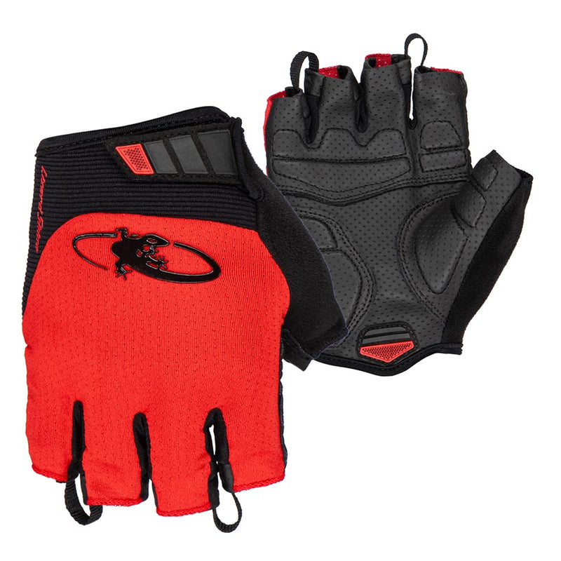 Load image into Gallery viewer, Lizard Skins Aramus Cadence Short Finger Gloves, Crimson Red, XS, Pair
