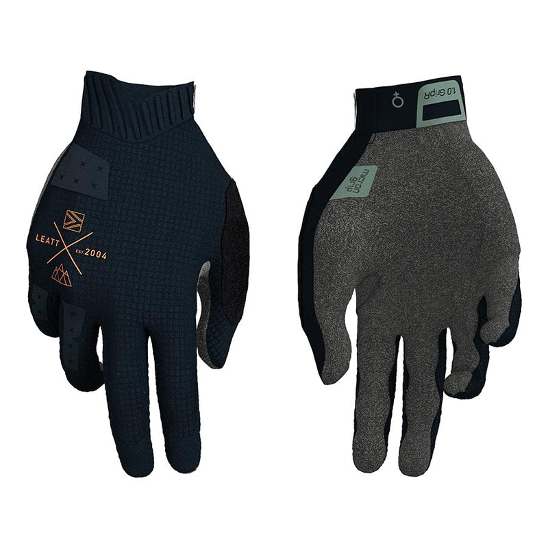 Load image into Gallery viewer, Leatt MTB 1.0 GripR Women Full Finger Gloves, Stealth, M
