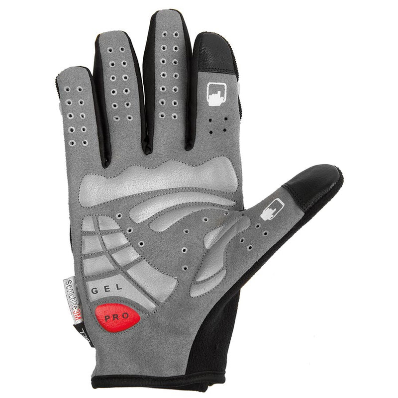Load image into Gallery viewer, M-Wave Protect HD Full Finger Gloves, Black/Anthracite, Pair, XL
