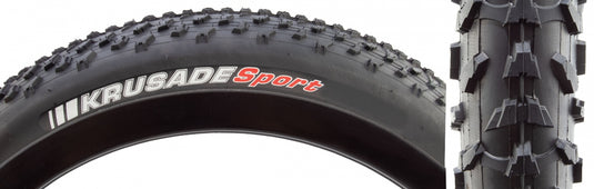 Kenda Krusade Sport 26x4.0 Fat Bike Tire All-Terrain, Durable SRC Rubber, Black, Pack of 2
