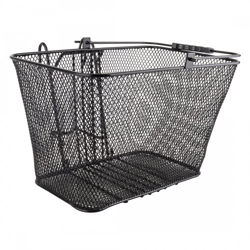 Sunlite-Mesh-Lift-Off-Front-Basket-Basket-Black-Steel-BSKT0259-Bicycle-Baskets